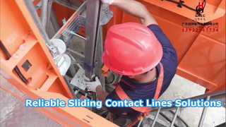 High Performance Sliding Contact Lines for Lifting Equipment